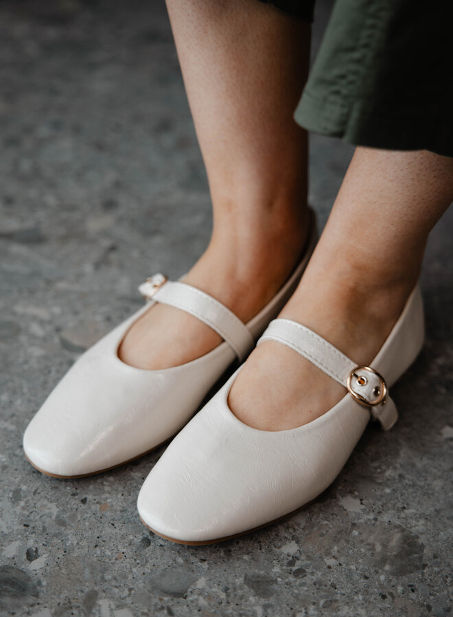 Ballerine bandje 9798 – Beige