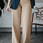 Rose jeans stretch wide leg – Camel