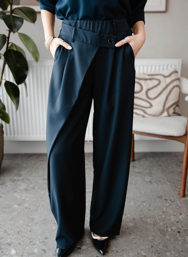 Pareo pants fluide – Marine