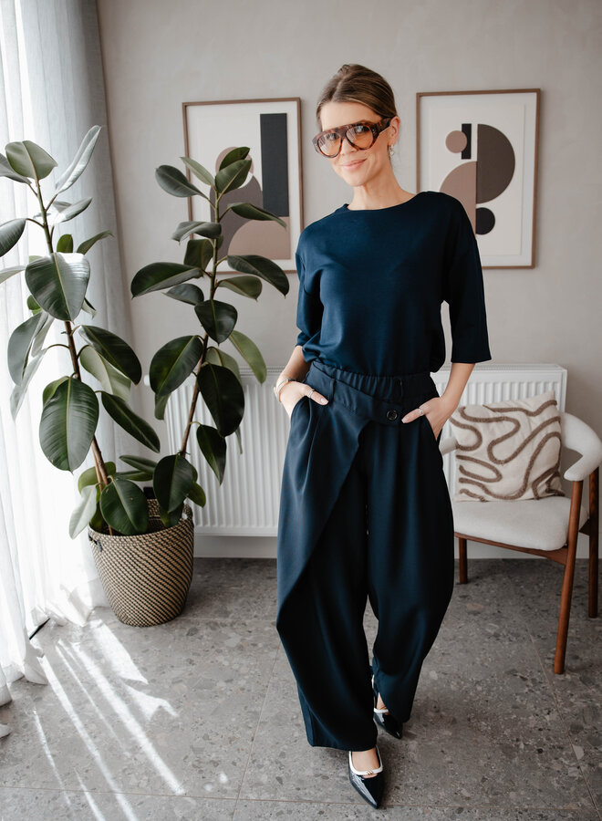 Pareo pants fluide – Marine