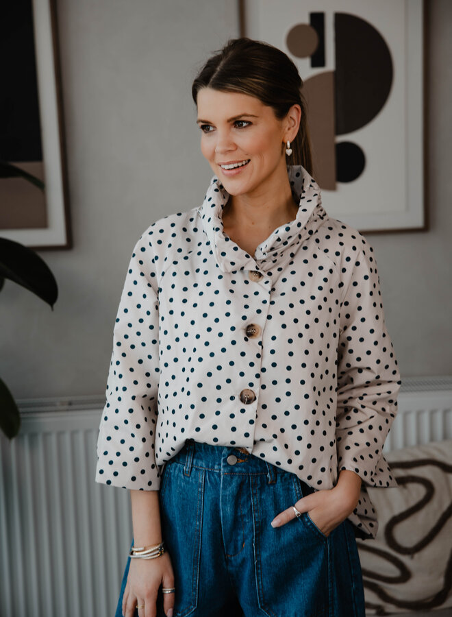 Ulrike jasje trench polka dots – Beige