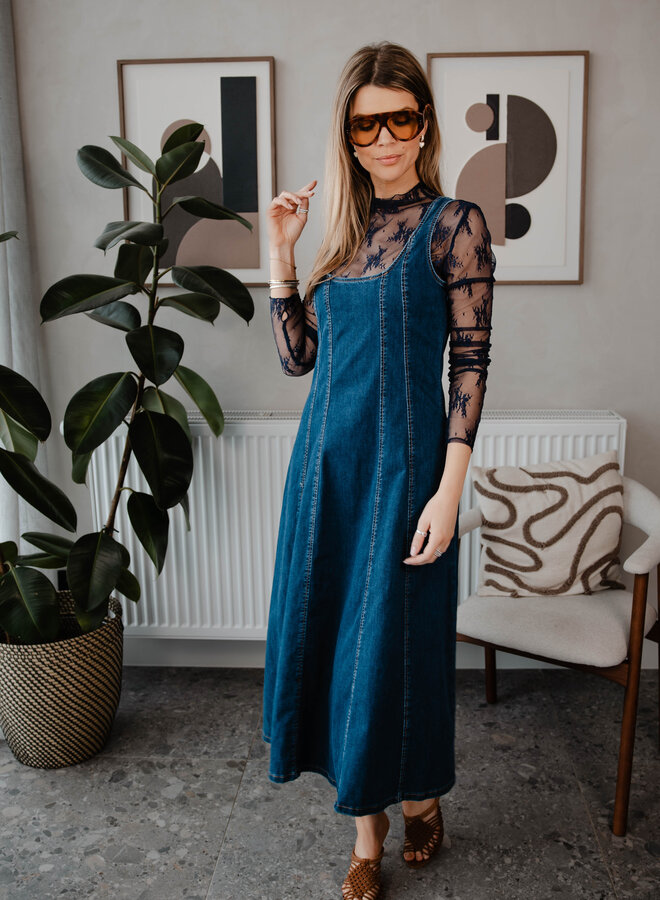 Kira jeansjurk – Dark Denim