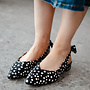 Slingback polka dots CL080 – Black