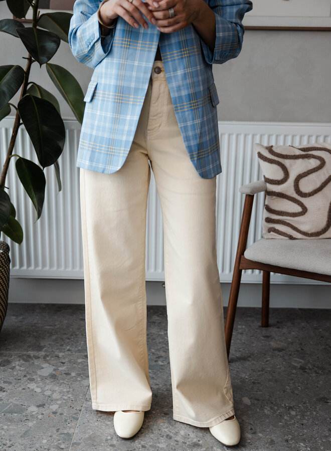 Rose jeans stretch wide leg – Yellow