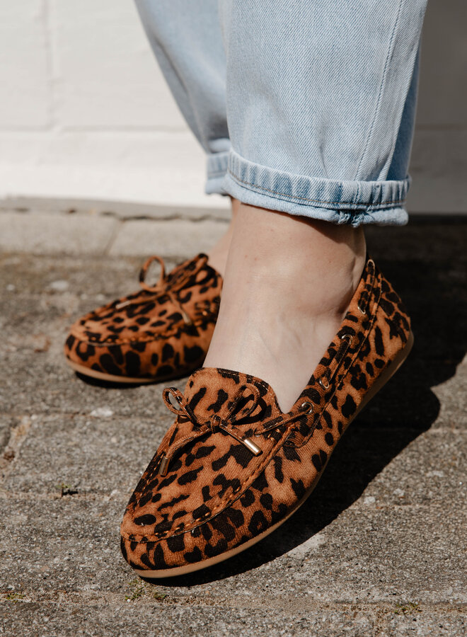 Loafer strik 2297 – Leopard