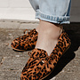 Loafer strik 2297 – Leopard