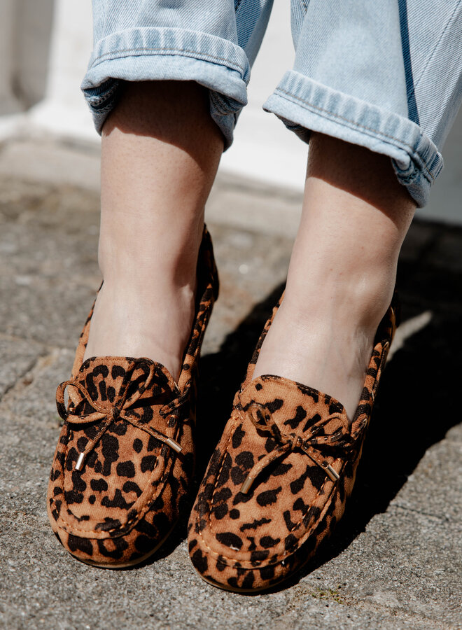 Loafer strik 2297 – Leopard
