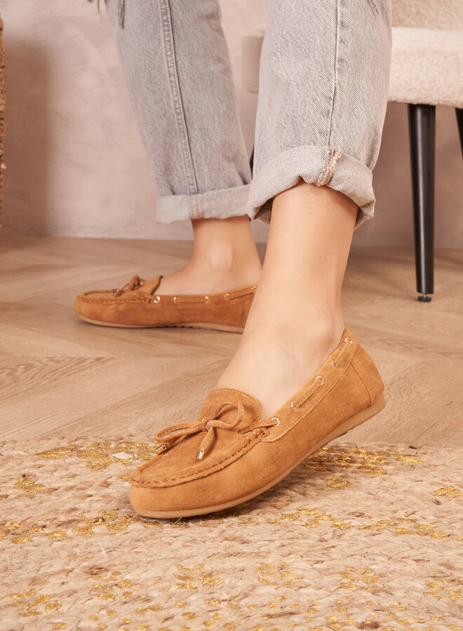 Loafer strik 2297 – Camel