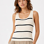 Fran topje streep – Marine/Creme