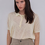 Uvelia polo in maille uni – Beige