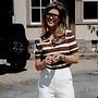 Marieke poloshirt gebreid – Coffee