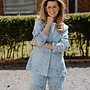 Jadi blazer met kant – Light Blue