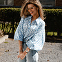 Jella hemdje poufmouw polka dots – Lightblue