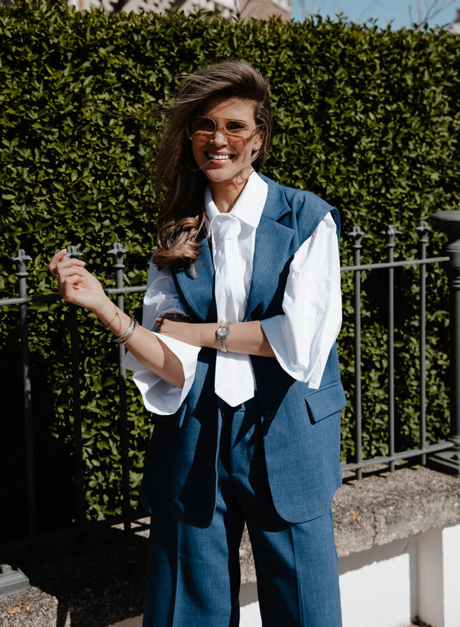 Jeni sleevless classic – Denim Blue