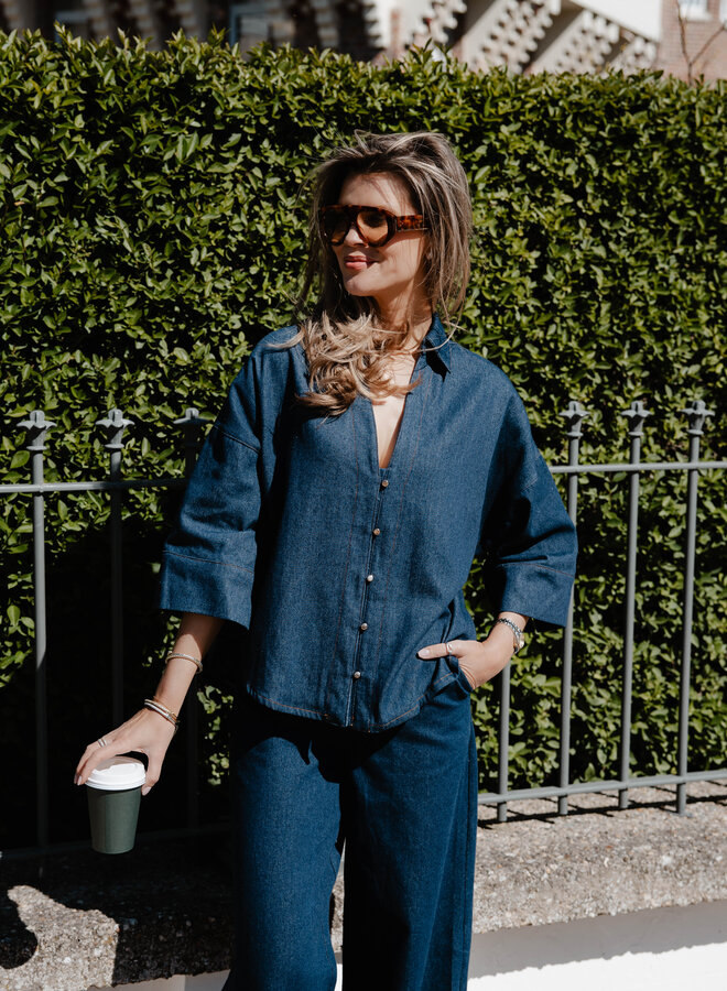 Isa ensemble denim – Dark denim