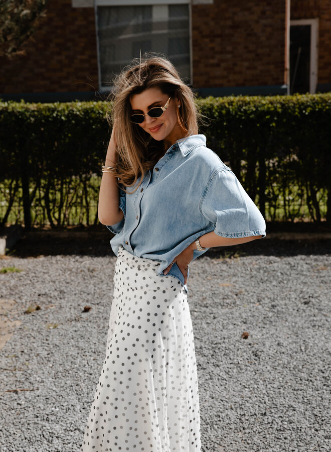 Pina blouse lyocell – Light Denim