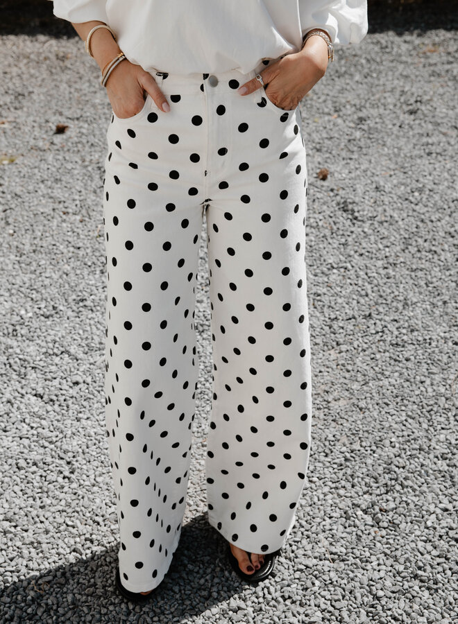 Pointes jeans – polka dots
