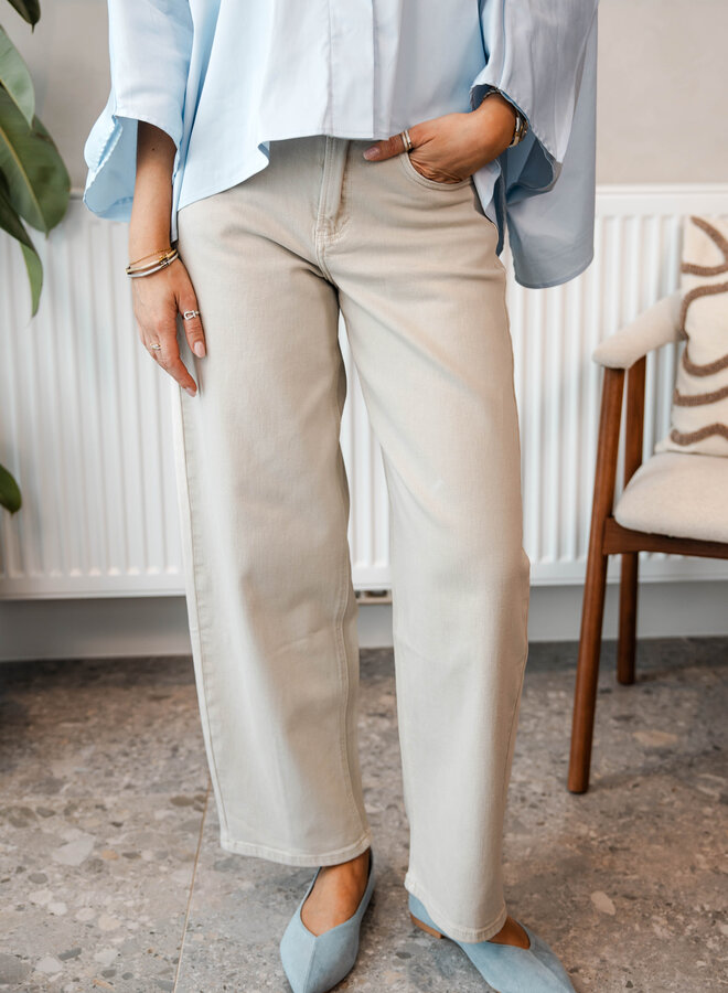 Athena barrel broek – Beige