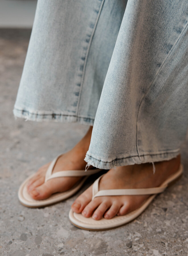 Slipper teen plat SS-295 – Beige