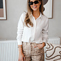 Josje hemdje satine – White