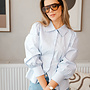 Sarielle hemdje open – Lightblue