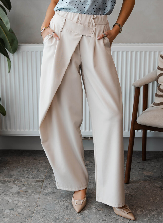 Pareo pants fluide – Beige