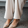 Slingback hakje CL587 – Beige