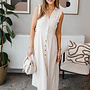 Favo jurk hespjes – Beige