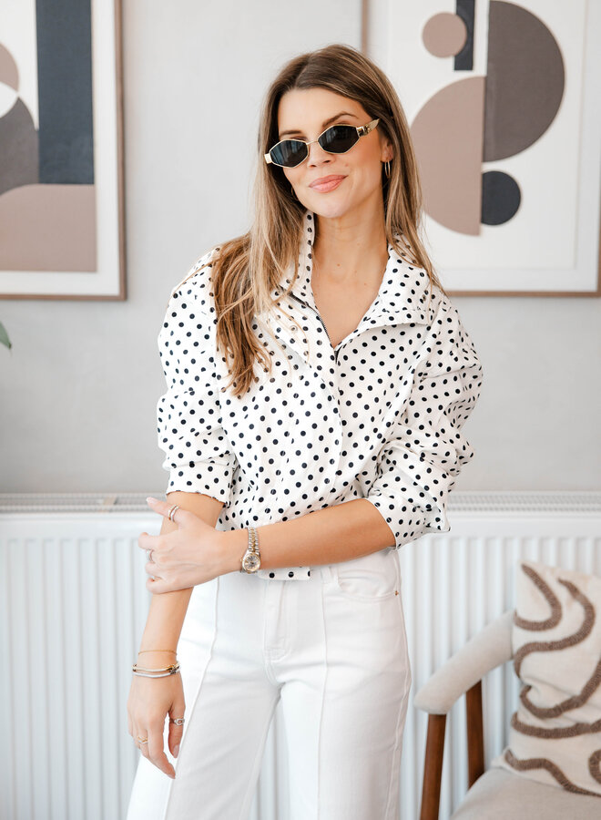 Mina polka dots jasje – Black