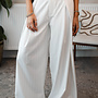 Fiora pants stripe – White