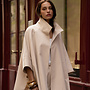Loletta trench kort wide – Creme