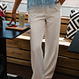 Jenna pants straight – White