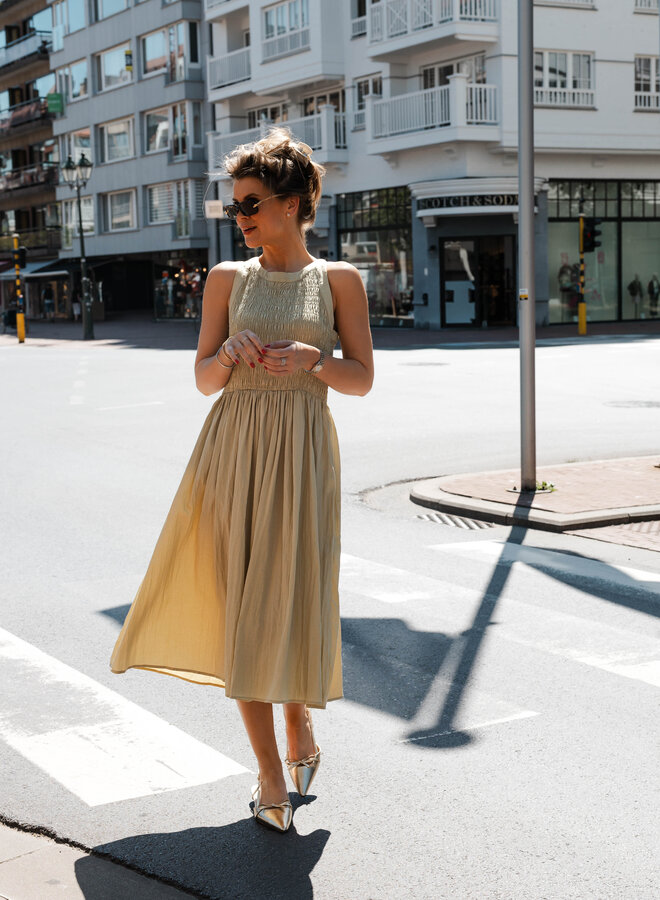 Calista jurk sleevless – Green