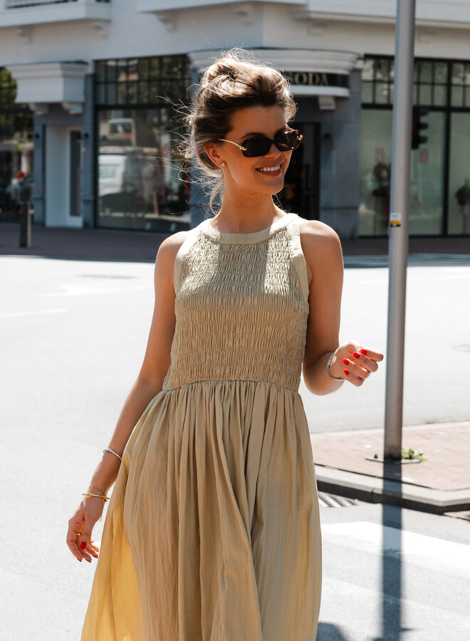 Calista jurk sleevless – Green