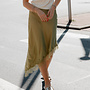 Adelise rok schuin kant – Green
