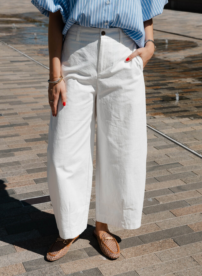 Ines broek balloon – White