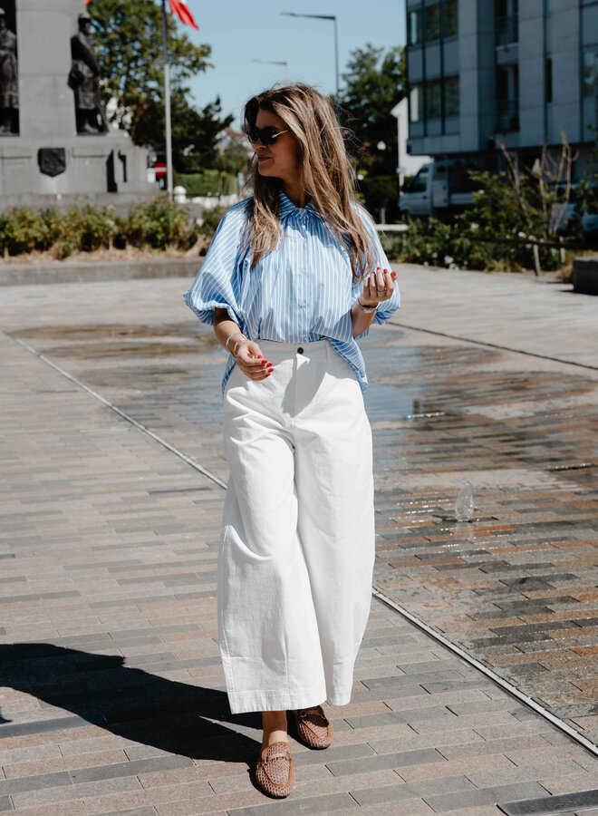 Ines broek balloon – White