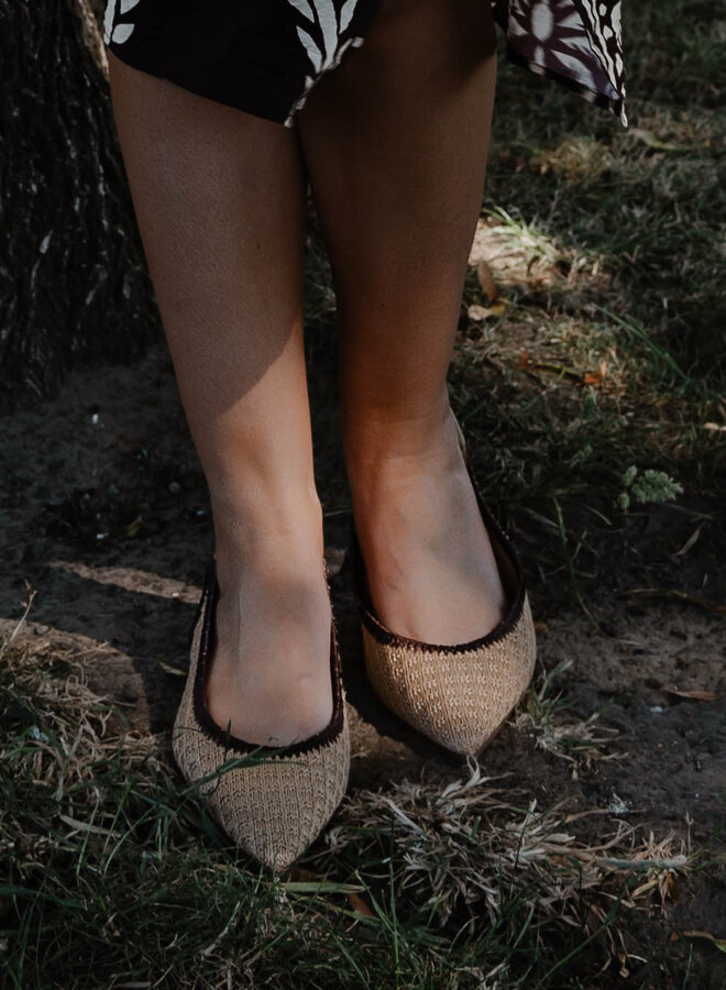 Slingback riet MM-26 – Brown