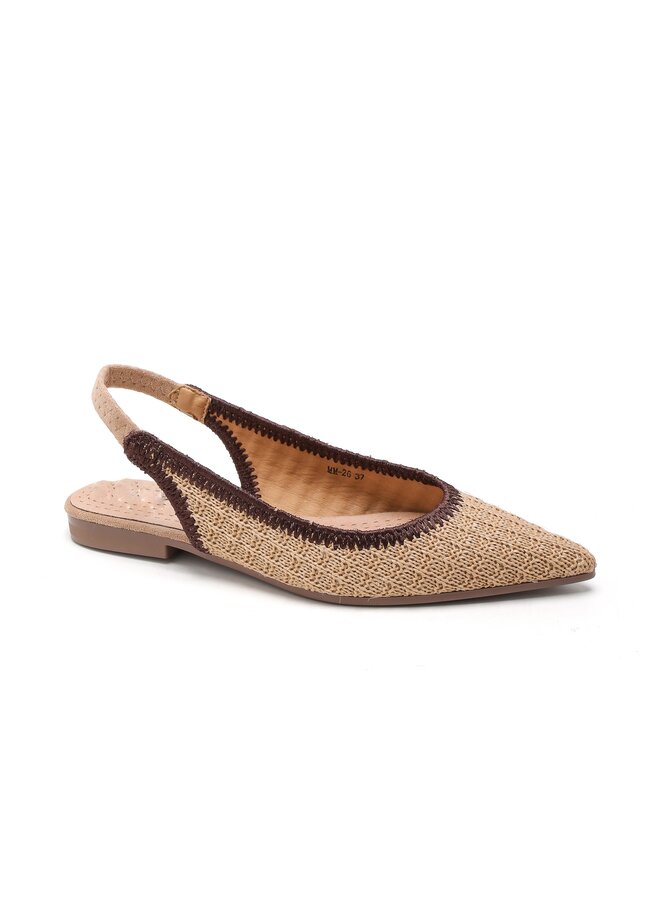Slingback riet MM-26 – Brown
