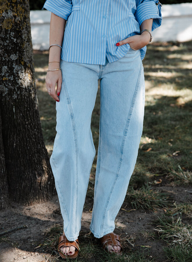 Polly jeans balloon - Light Denim