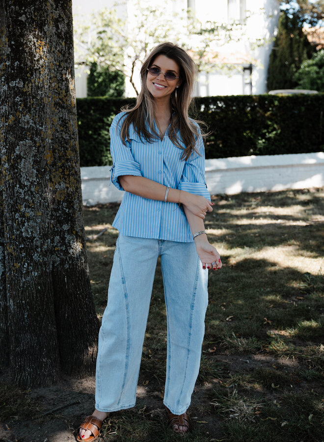 Polly jeans balloon - Light Denim
