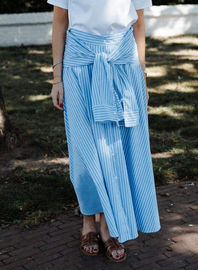 Odeline rok strepen – Light Blue