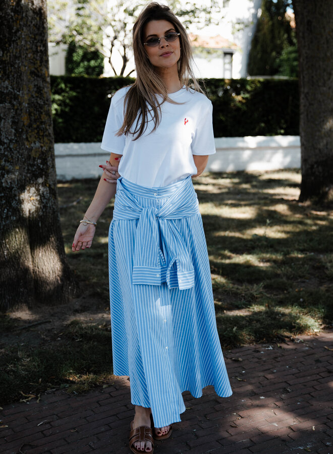 Odeline rok strepen – Light Blue