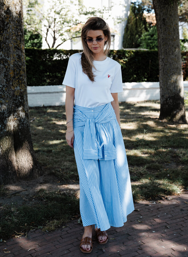 Odeline rok strepen – Light Blue