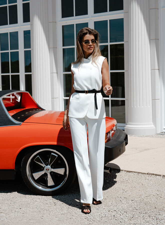 Ora losse broek – White