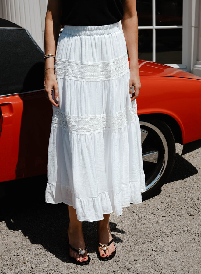 Anna rok romantic – White