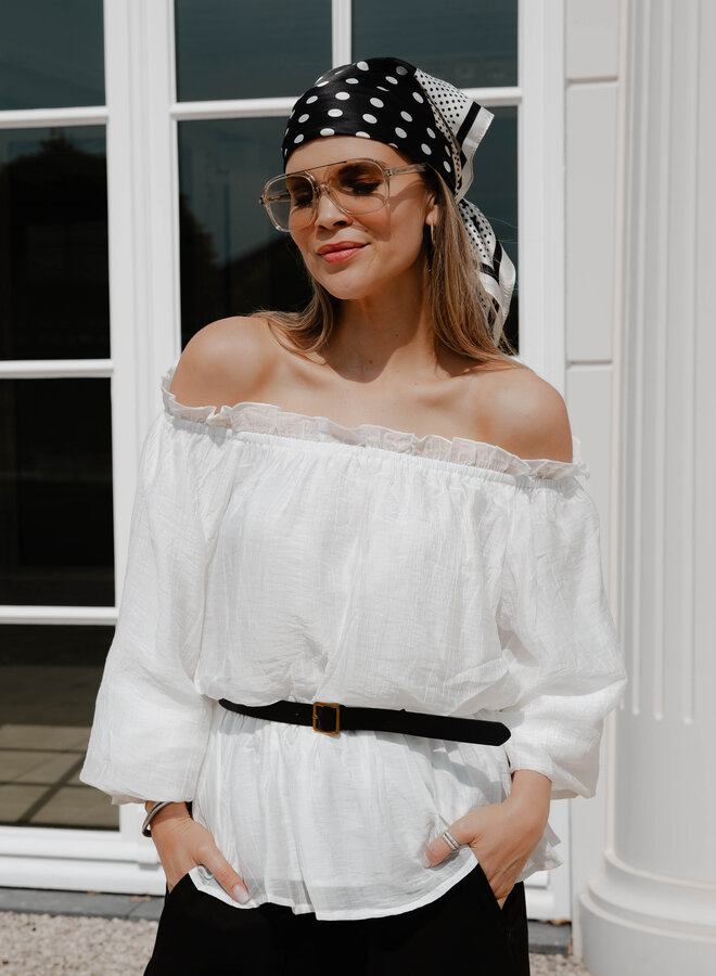 Delphine blouse offshoulder – White