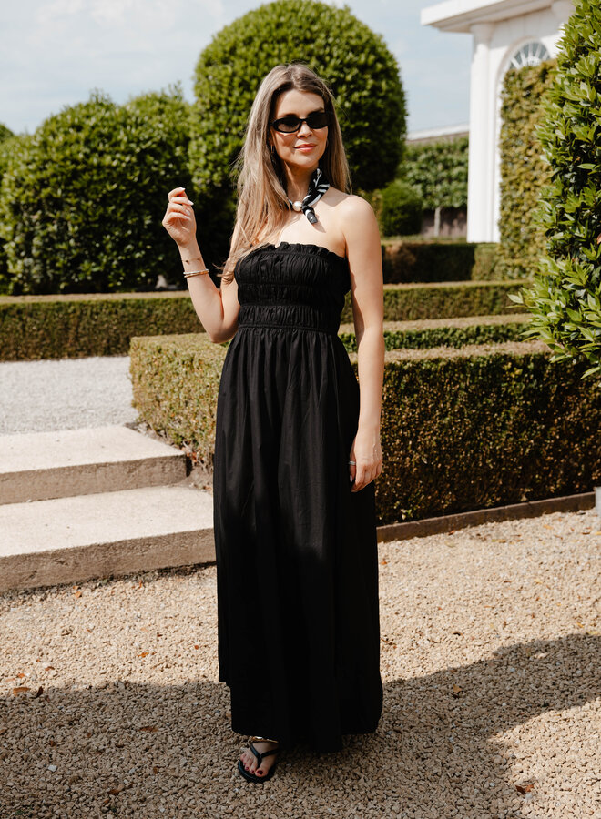 Jill bustier jurk – Black