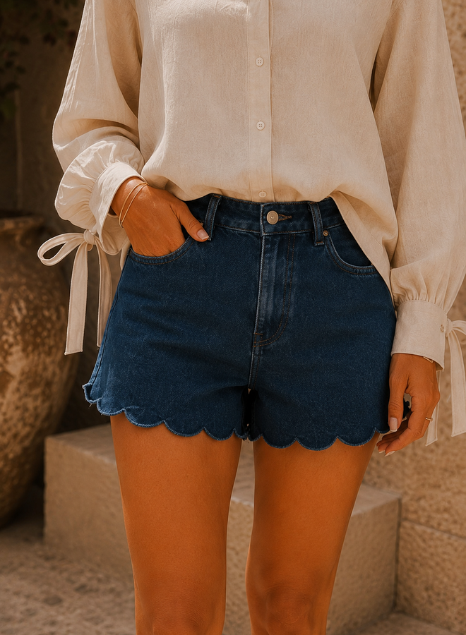 Kelly shortje golfboordje – Marine