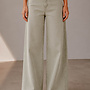 Ella broek lijn wide leg – Light Green